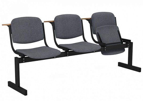 3-местный, мягкий, откидной, лекционный "253МОЛ" - Вид 1