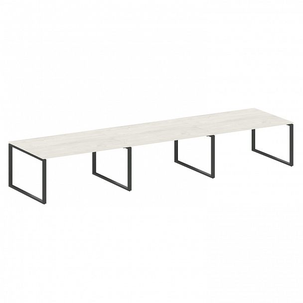 Стол для переговоров "Metal System" БО.ПРГ-3.4 дуб наварра/антрацит - Вид 1