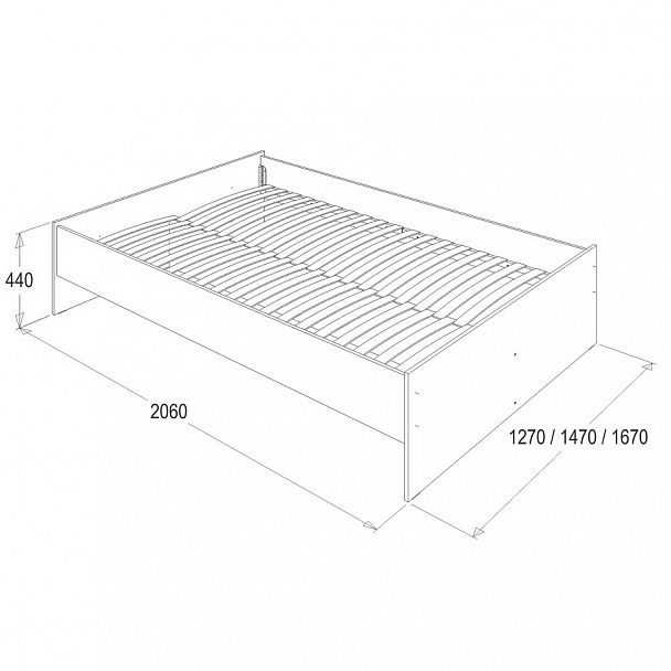 Кровать "Ольга 14" 1,4 - Вид 2