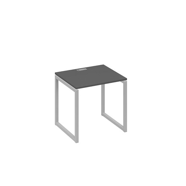 Стол письменный на металлокаркасе QUATTRO A4 А4 Б4 011 БП антрацит премиум / металлокаркас серый - Вид 1