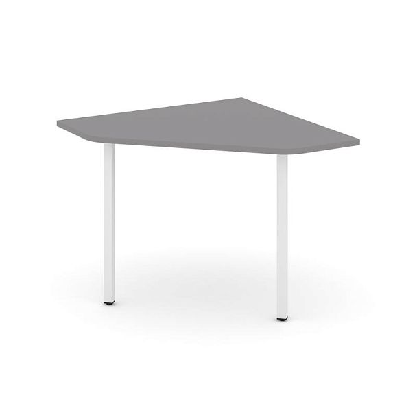 Стайл Проджект Угловой элемент переговорного стола SN-4.UPRG-001 Серый Пепел/Металл Белый 980*980*75 - Вид 1