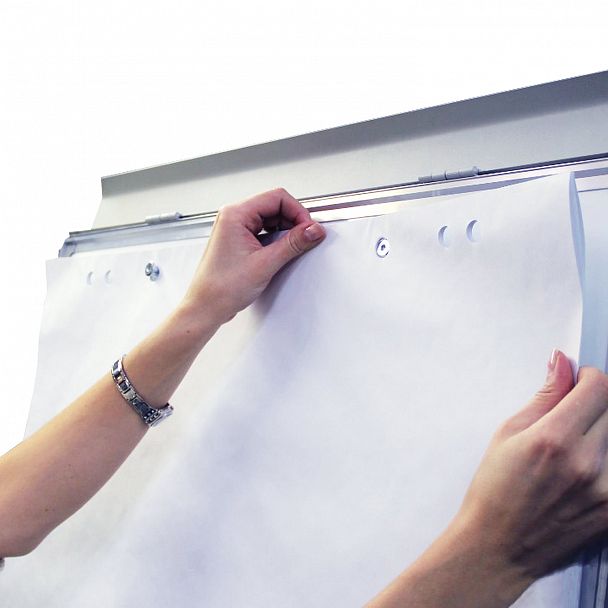 Доска-флипчарт магнитно-маркерная 70х100 см, держатели для бумаг, ГАРАНТИЯ 10 ЛЕТ, РОССИЯ, BRAUBERG, 236160 - Вид 6