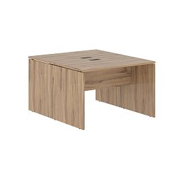 Стол двойной ED2ST 1167 Дуб Денвер светлый/Мокко 1160х1346х750 EDIS - Фото предпросмотра