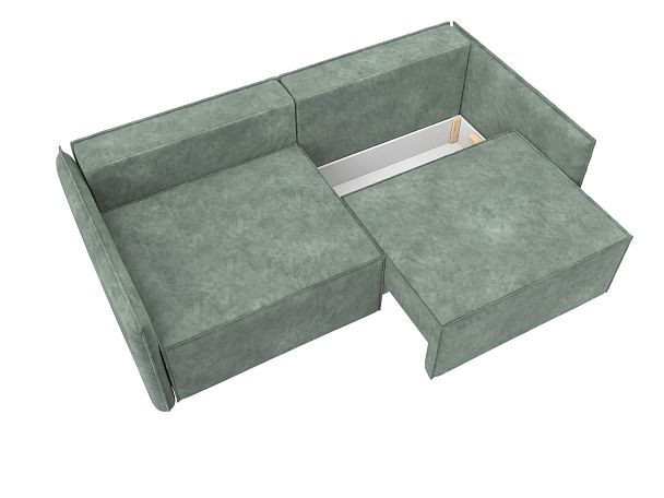 Диван прямой Либерти Велюр зеленый - Вид 7
