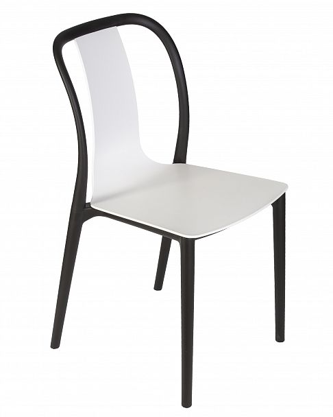 Стул обеденный DOBRIN ADAM (черный/белый) - Вид 7