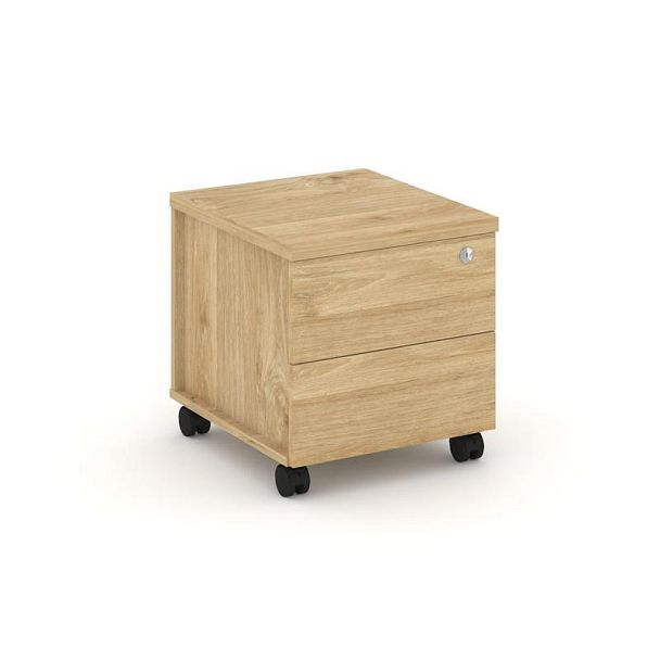 Стайл Проджект Тумба мобильная з/с ЛДСП SN.TM-005 Тиквуд Светлый 416*460*437 - Вид 1