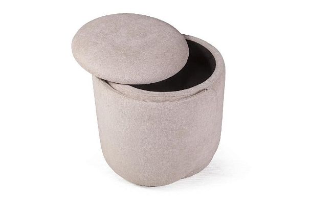 Пуф с кручением Bubble, шенилл puffy бежевый - Вид 10