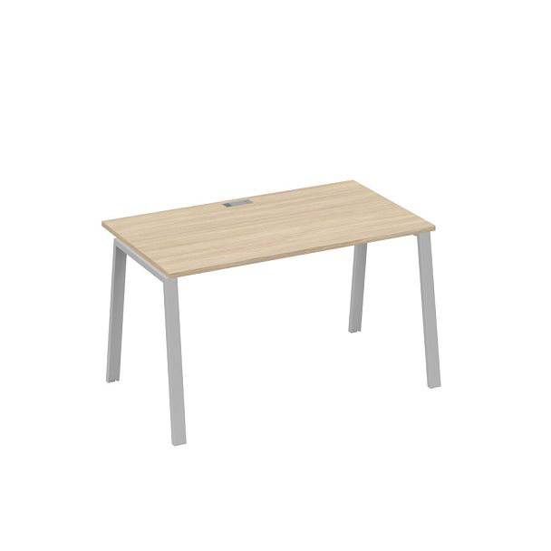 Стол письменный на металлокаркасе TRE A4 А4 Б3 024 БП дуб скандинавский / металлокаркас серый - Вид 1
