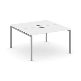 Стайл Проджект Рабочая станция 2-х сторон. SN-4P.DRS-012 Белый/Металл Серый 1180*1432*750 - Фото предпросмотра