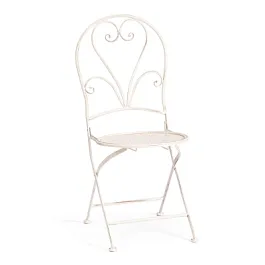 Стул Лав Чаир/Love Chair (PL08-11140), стальной сплав, античный белый - Фото предпросмотра