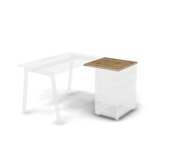 MATRIX 121T060 Топ приставной тумбы 600х600х25 Дуб Крафт Золотой - Вид 1