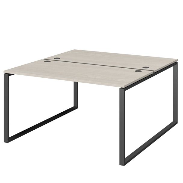 Бенч двойной на 2 рабочих места АМБ.О-005.60 Ясень шимо/Антрацит 1800x1236x760 Арго-М - Вид 1