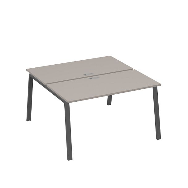 Рабочая станция на металлокаркасе TRE (2х140) A4 А4 Б3 174 БП мокко премиум / металлокаркас антрацит - Вид 1