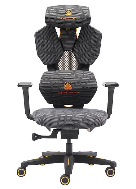 Геймерское кресло Everprof Tiger Сетка Серый - Вид 2