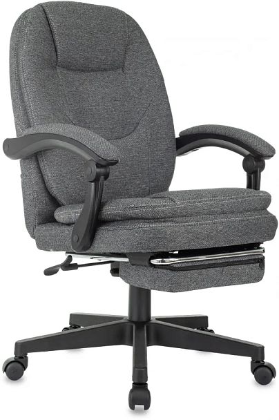 Кресло руководителя Бюрократ CH-868MSG-F серый 3C1 крестов. пластик подст.для ног пластик черный - Вид 1