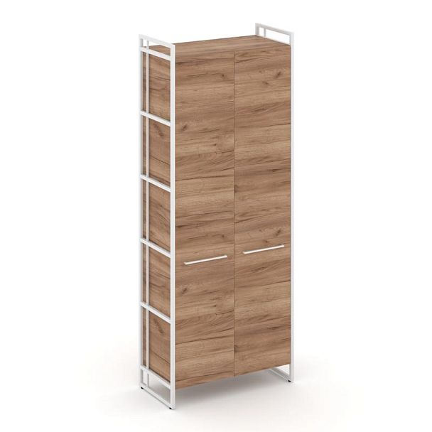 Rift Шкаф 5 ниш широкий RF.SS-51 Дуб Табак/Металл Белый 798*396*2010 - Вид 1