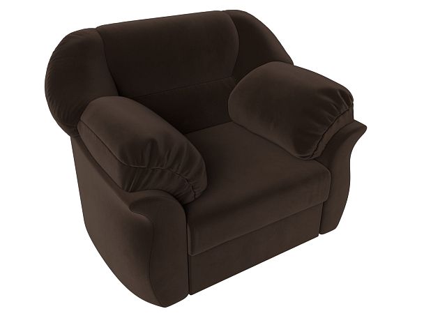 Кресло Карнелла (полностью микровельвет коричневый) - Вид 5