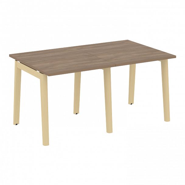 Стол переговорный (2 столешницы) "Onix wood" OW.PRG-2.0 дуб аризона/дуб светлый - Вид 1