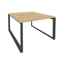 Onix Рабочая станция на О-образном м/к O.MO-D.RS-2.2.7 Тиквуд светлый/Антрацит металл 1180*1475*750 - Фото предпросмотра