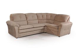 Diamante диван-кровать угловой велюр бежевый - Фото предпросмотра