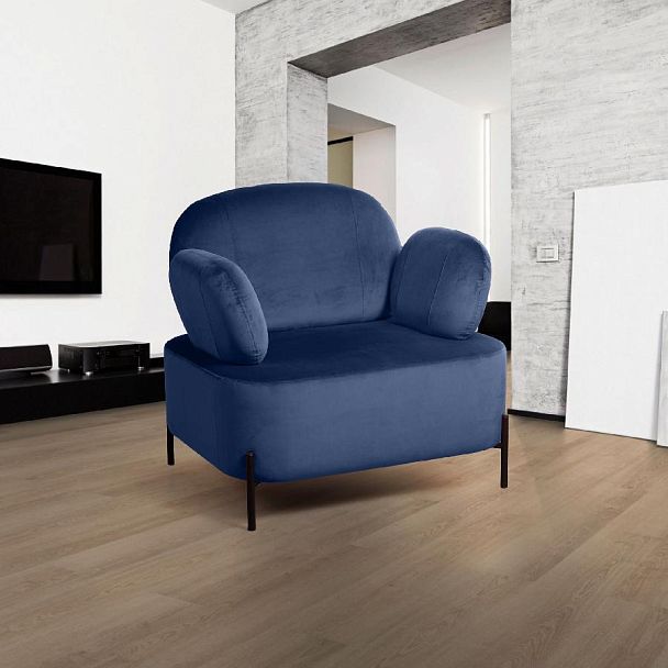 Кресло Dandy, бархат синий 29 - Вид 4