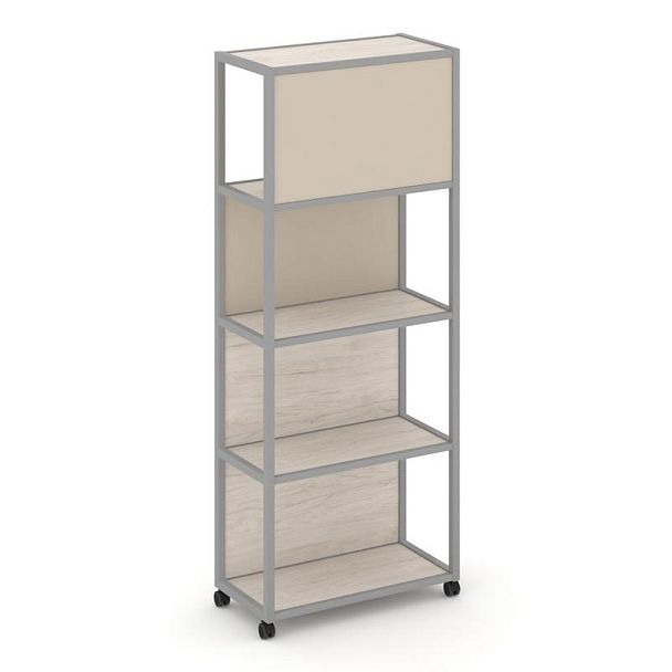 Shelf Mobile Стеллаж 5 уровней 1 секция VR.LT-STK-504.12 Денвер Светлый/Металл Серый/W-04 1200*400*2000 - Вид 3