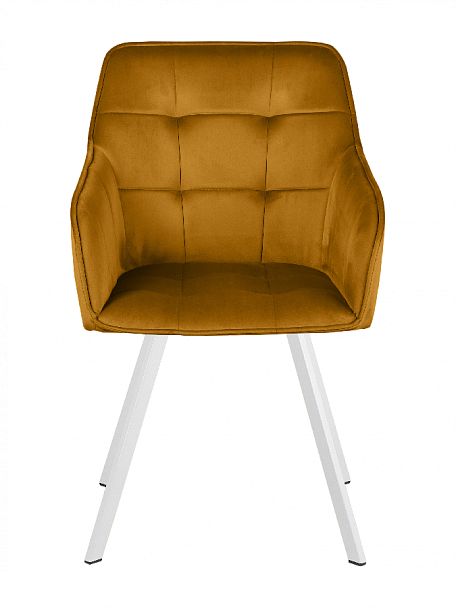 Кресло поворотное Мони, Confetti chai tea/белый - Вид 3