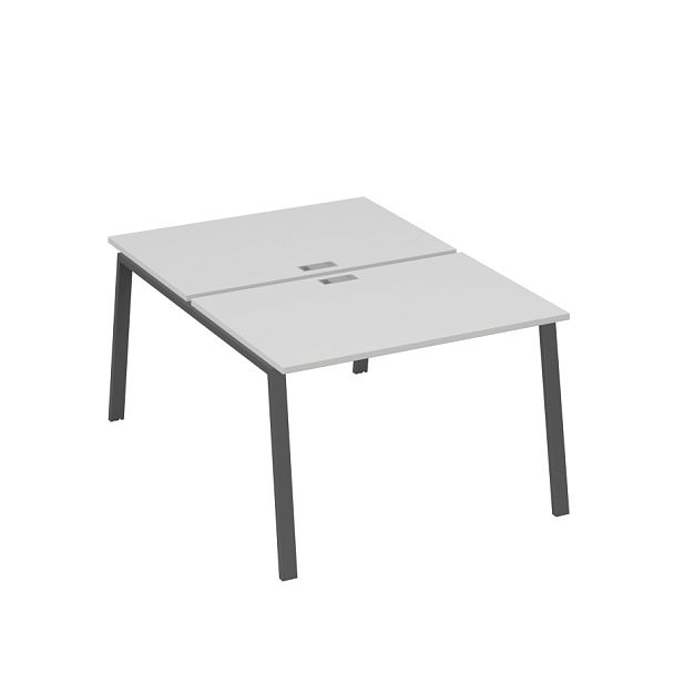 Станция (2х120) рабочая с металлокаркасом TRE A4 А4 Б3 176  БП серый / металлокаркас антрацит - Вид 1