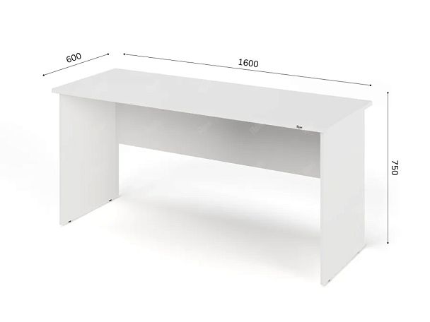 ЛАЙТ / LIGHT RLG001-16x6 Прямоугольный стол 160x60x75 Белый - Вид 2