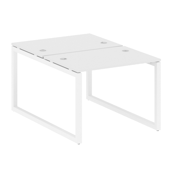 Metal System Quattro Р. ст. на О-образном м/к 50БО.РАС-СП-2.1 Белый/Белый металл 1000*1475*750 - Вид 1