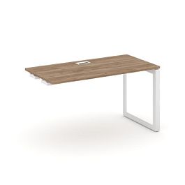 Style Project Next Стол-приставка к опор. элем. SN-59O.OPRS-012 Дуб Табак/Металл Белый/Белый Заглушка 1180*700*750 - Фото предпросмотра