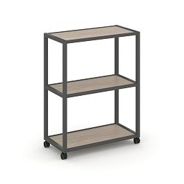 Shelf Mobile Стеллаж 3 уровня 1 секция VR.LT-STK-301.10 Дуб Аттик/Металл Антрацит 1000*400*1046 - Фото предпросмотра