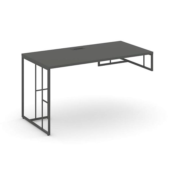 Rift Стол письменный для опорной тумбы правый RF.SPOT-014 (R) Антрацит/Металл Антрацит 1580*700*750 - Вид 1