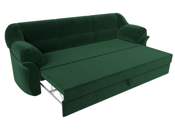 Диван прямой Карнелла (полностью велюр зеленый) - Вид 7