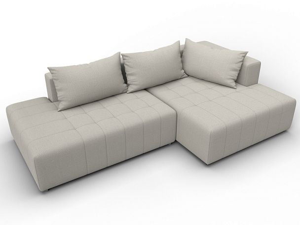 Диван угловой Лига-103 НПБ угол правый Рогожка бежевый - Вид 6