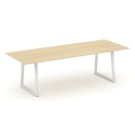 Style Project Direct Direct Стол переговорный SN-6T1.SPRG-258.3 Акация Лорка/Металл Белый 2580*980*750 - Фото предпросмотра