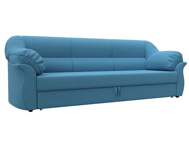 Диван прямой Карнелла Рогожка голубой - Вид 1