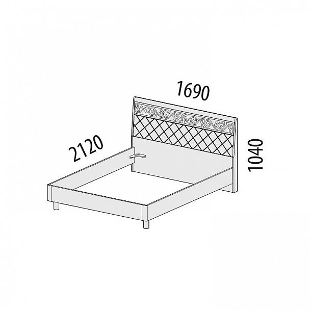 Кровать "Тиффани" 93.01 - Вид 2