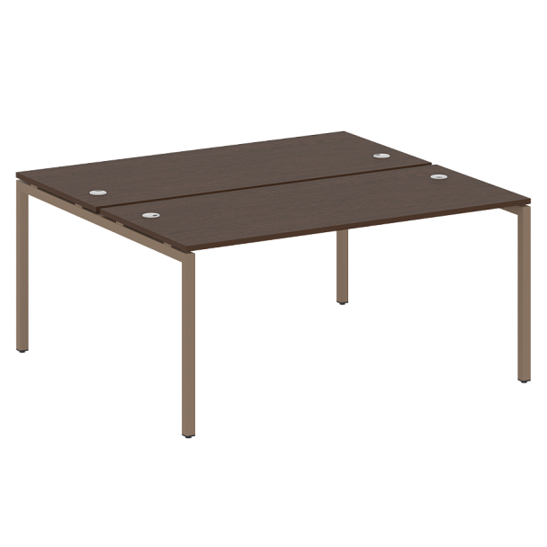 Metal System Quattro Р. ст. на П-образном м/к 40БП.РАС-СП-2.4 Венге/Мокко металл 1600*1475*750 - Вид 1