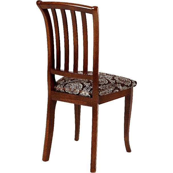 Комплект деревянных стульев с мягким сиденьем Бэль Античный орех/Темно-коричневый жаккард, 4 шт. - Вид 4