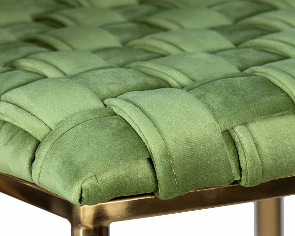 Стул барный DOBRIN EMMA GOLD (зеленый велюр (VF-08)) - Вид 7