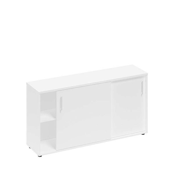 Шкаф-купе низкий Space+ А1 303 БП белый премиум - Вид 1