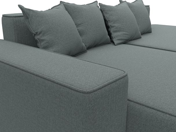 Диван угловой Лига-079 угол левый Рогожка серый - Вид 4