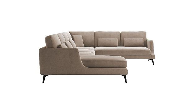 Albert диван угловой с шезлонгом, велюр - Вид 2