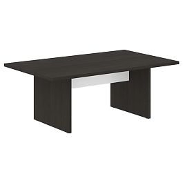 Стол переговорный 2000 СП-064-25-19 Дуб Мореный/Белый глянец 2000х1200х750 KANON - Фото предпросмотра