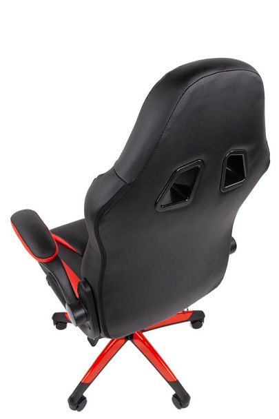 Кресло Chairman game 15 Россия экокожа черный/красный/белый - Вид 10