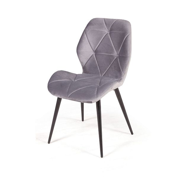 Стул Crystal, бархат светло-серый 26 - Вид 6