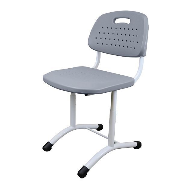 Школьный стул BOCCA, серый (каркас RAL 9016 белый), гр.5-7 - Вид 2