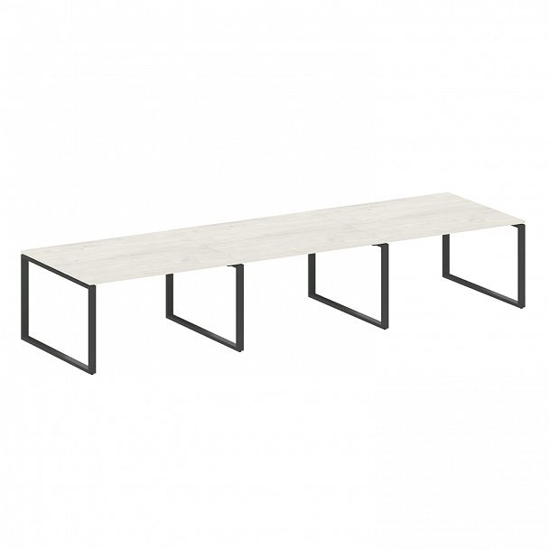 Стол для переговоров "Metal System" БО.ПРГ-3.3 дуб наварра/антрацит - Вид 1