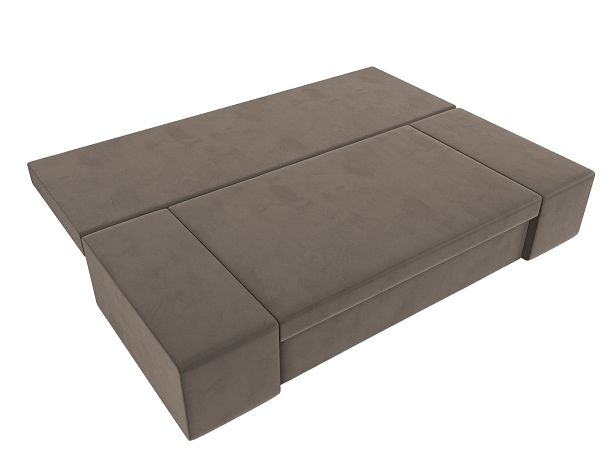 Диван прямой Сан Марко (полностью велюр коричневый) - Вид 7